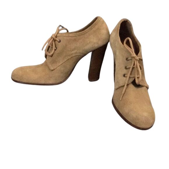 Vintage Y2K Sylvia Bourdin Tan Suede Booties - Never Worn 7.5 - Picture 5 of 14